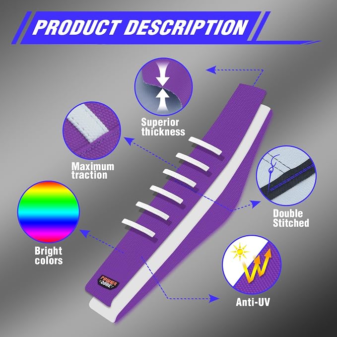 Dirt Bike Seat Cover - White Stripe Universial Seat Cover for Dirt Bike - Motorcycle Motorcross Enduro Seat Covers (Purple)