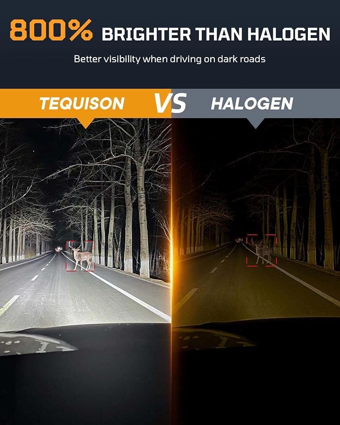 H11/H8/H9 Bulbs, 60,000LM 6500K Cool White Fog Lights, 800% Ultra Bright with 14000RPM Fan, IP68 Waterproof, 1:1 Size, Plug-N-Play, Canbus Ready (2 Pack)
