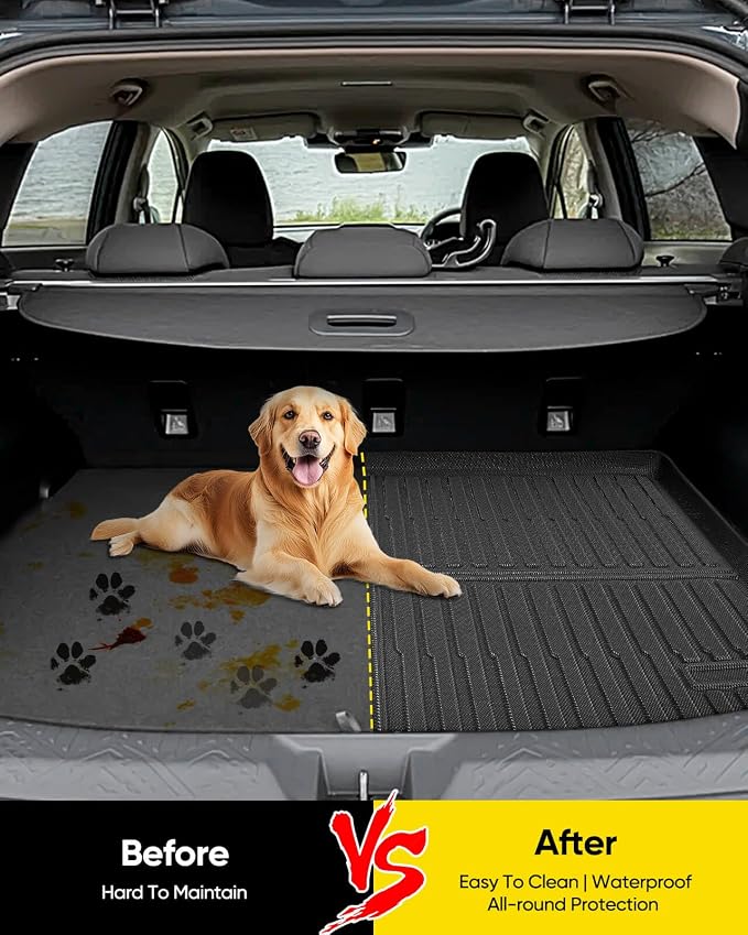 Car Floor Mats for Subaru Crosstrek 2013-2017& Impreza 2012-2017 Not Hybrid | All Weather Full Coverage Floor Liners Heavy Duty Waterproof Long-Lasting Crosstrek/Impreza Accessories TPE Rubber Carpet
