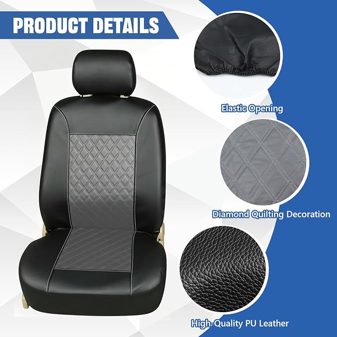wuyaoyao Automotive›Interior Accessories›Seat Covers & Accessories›Seat Cover Sets (Gray)