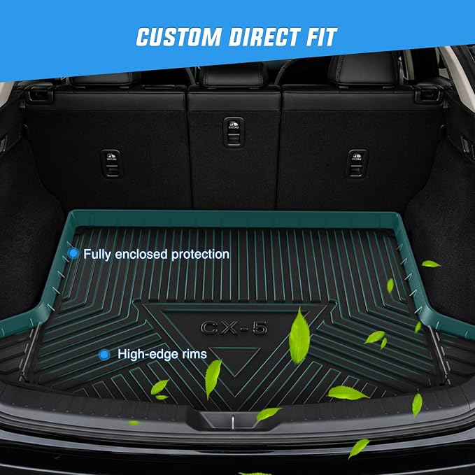 Nilight Cargo Mats for Mazda CX5 CX-5 2017 2018 2019 2020 2021 2022 2023 2024 2025 All Weather Protection Heavy Duty Cargo Liners