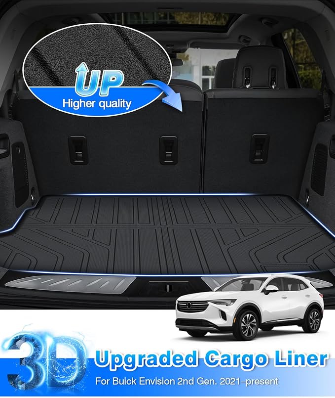 Cartist Floor Mats for Buick Envision 2021-2025 2026, All Weather Cargo Liners for Buick Envision Accessories, Heavy Duty Car Mats, Car Accessories