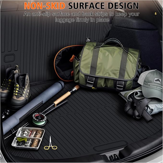 All Weather Floor Mats Cargo Liner with Backrest Mat for 2026 Mazda CX-5/CX5, TPE Rubber Liners Full Set wih Door Sill Protectors Automotive Mats for Mazda CX5 2026 Accessories