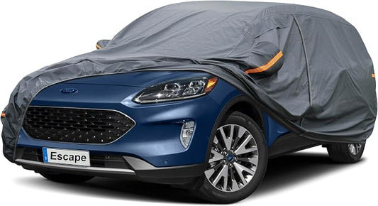 GUNHYI Premium Car Cover Custom Fit Ford Escape (2008-2026), 16 Layers Heavy Duty Car Cover Waterproof All Weather with Zipper Door for Sun Rain Snow Dust Uv Protection