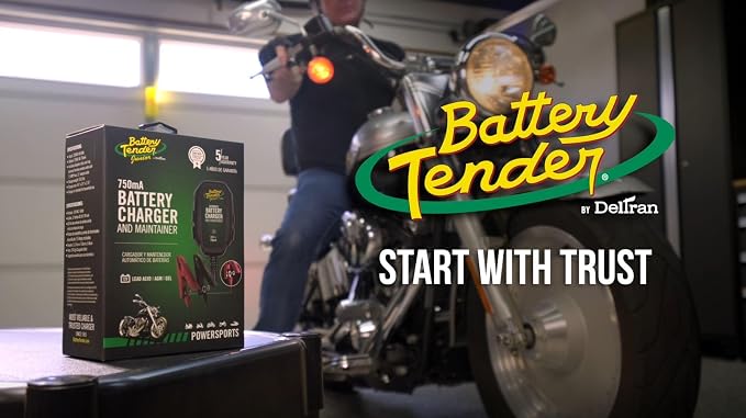 Battery Tender Junior 6V, 1.25 AMP Battery Charger and Maintainer: Fully Automatic 6V Automotive Battery Charger for Cars, Motorcycle, ATVs, and More - 022-0196