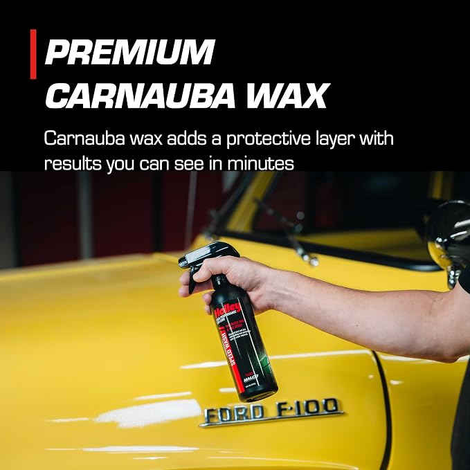 Holley Speed Wash - Waterless Wash & Wax Spray - High-Performance Car Care, Exterior Cleaning Solution with Carnauba Wax - Works on All Surfaces, for All Car Types - 16 oz.