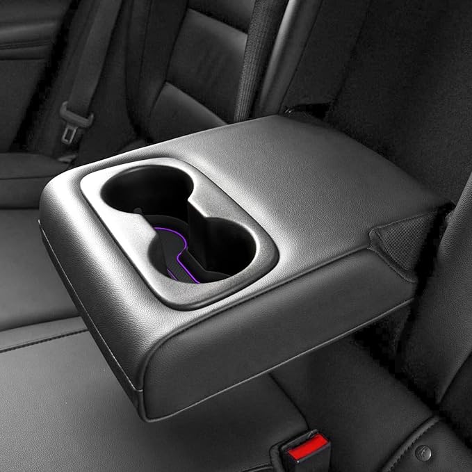 Auovo Cup Holder Inserts Coaster Compatible with Chevy Malibu Accessories 2017 2018 2019 2020 2021 2022 2023 2024 2025 Silicone Cup Mat Pad Car Interior Decoration (3-pcs kit, Purple)