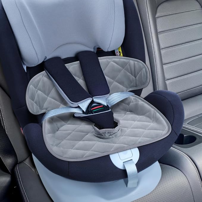 Babenest Car Seat Potty Protector Cover -Waterproof Carseat Training Liner for Baby &Toddler Shower Gift, Dry Piddle Pee Pad for Strollers & Infant Car Seats (2pc Grey)