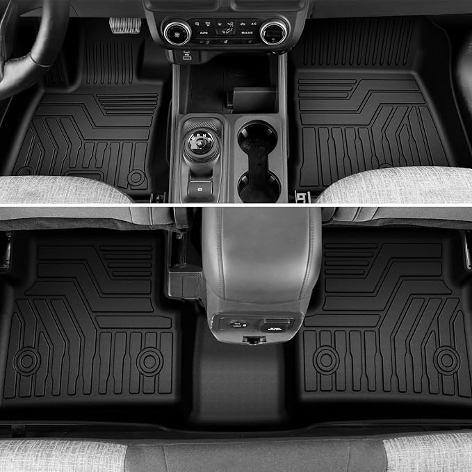 KUST Floor Mats for 2017-2022 Honda CR-V (Include Hybrid), All Weather Floor Liners CRV Accessories Front Rear 2 Rows Car Mats TPE Rubber Raised Edge