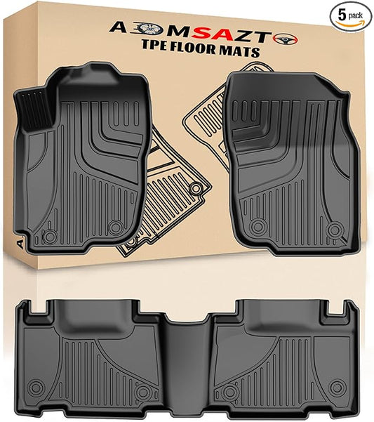 AOMSAZTO Floor Mats Compatible with 2013-2018 Toyota RAV4 All Weather Floor Liner TPE Custom Fit Mats for Toyota RAV4 1st & 2nd Row Car Mats