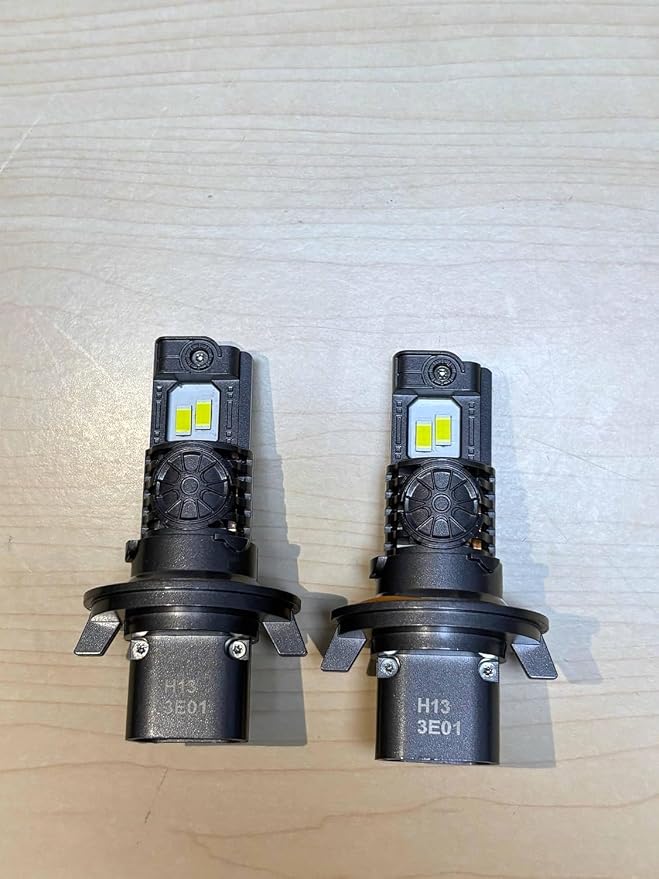 Termitor Upgraded 9008/H13 Light Bulbs,100,000LM 15X Brightness,6500K Cool White, Off-Road Use Only, 85K+ Hours Service Life, True 1:1 OEM Size, IP68, Plug N Play, Pack of 2