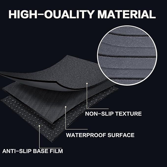All Weather Floor Mats for BMW X3 2011-2017, Floor Mats Fits 1st & 2nd & Row, 3D Anti-Slip Waterproof TPE Rubber Protector Car Mats Full Set Liners