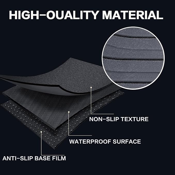 All Weather Floor Mats for 2011-2014 Ford Explorer (No Fit Bucket Seating), Floor Mats Fits 1st & 2nd & Row, 3D Anti-Slip Waterproof TPE Rubber Protector Car Mats Full Set Liners