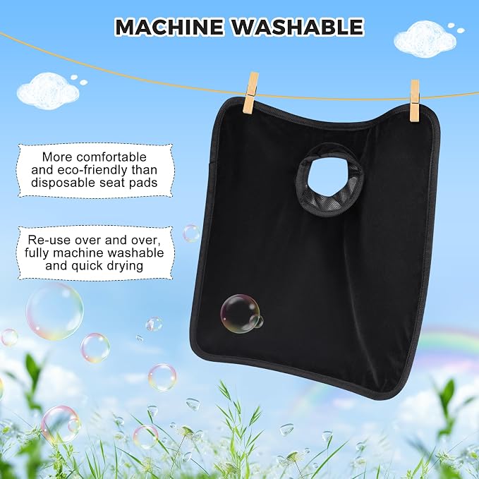 Car Seat Protector for Potty Training, 2 Pack Waterproof CarSeat Liner Toilet Training for Baby Infant Toddler, Dry Seat Piddle Pads Cover for Strollers (Black)