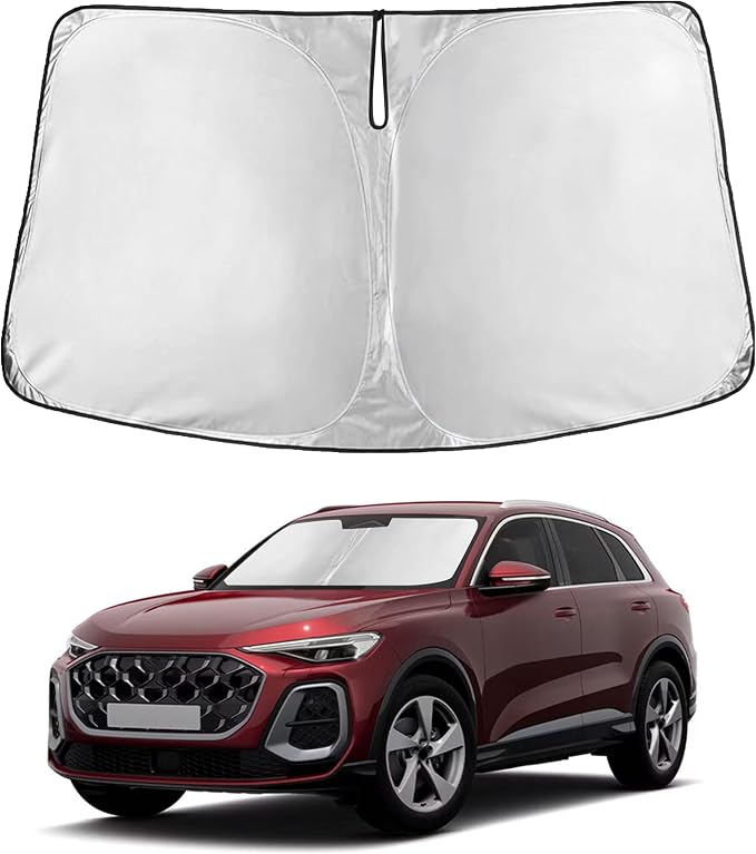 EcoNour Windshield Sun Shade for Lexus NX 2015-2021 | Front Window Sunshade | Foldable Car Sun Protector | Blocks UV Rays & Keeps Interior Cooler