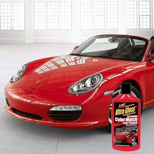 HS UltraGloss Carnauba Red Color Match Car Polish with PTFE results. The Professional Choice. 10 oz. (10 Oz)