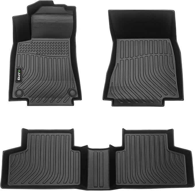 HAFIDI® Floor Mats Fit for Mercedes Benz GLB 2020-2026 All Weather Protection TPE Car Floor Liners, Fits 1st & 2nd Row Full Set Custom Accessories, Black