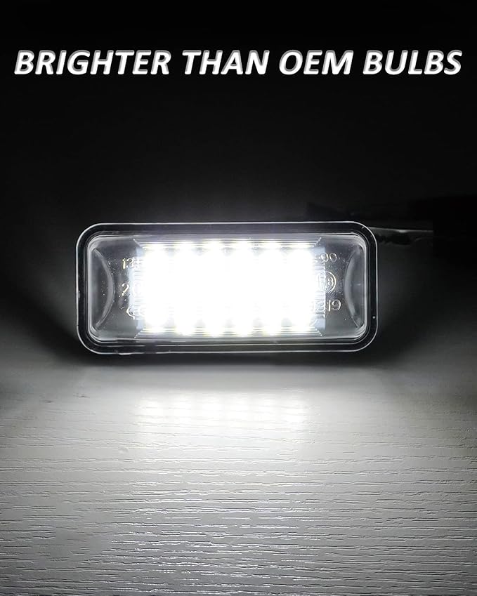 Bestview LED License Plate Light Tag Lamp Assembly - Tag Light Compatible with Subaru Impreza WRX STI XV Crosstrek BRZ Legacy Ascent Outback Forester Scion FR-S Toyota 86, 6000K White Pack of 2