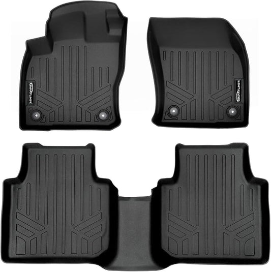 SMARTLINER Custom Fit Floor Mats 2 Row Liner Set Compatible with 2018-2024 Volkswagen Tiguan