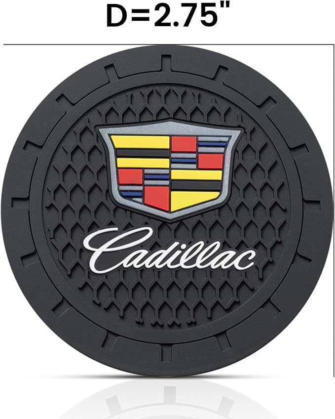 Car Cup Holder Coaster for Cadillac Cupholder Coaster Interior Accessories 2.75in 2Pack