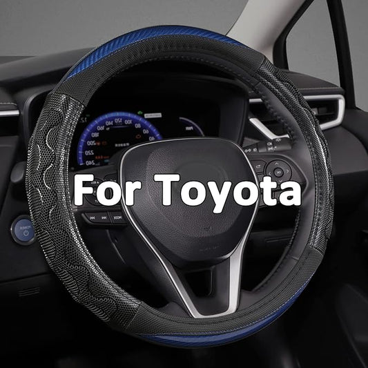 GIANT PANDA Steering Wheel Cover for Toyota, Auto Car Steering Wheel Cover for Toyota Highlander Rav4 Corolla Camry,Standard Size - Blue