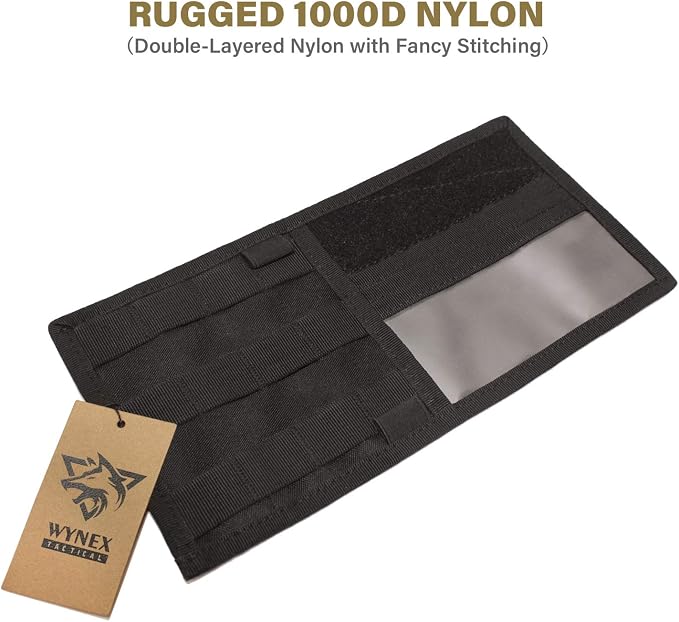 WYNEX Car Sun Visor Organizer MOLLE Panel Fit Most Cars | Small-11.8x6.3", Visor Storage Pouch for Small Tools, Glasses & Docs, Fit Sedan Suvs Vans
