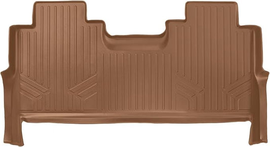 MAXLINER Floor Mats 2nd Row Liner Tan for 2017-2019 Ford F-250 / F-350 Super Duty Crew Cab with 1st Row Bucket Seats