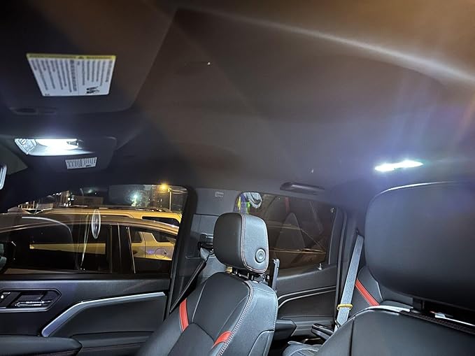 LED Interior Light Kit Accessories for Chevy Colorado GMC Canyon 2015-2023 2024 2025 6000k White Map Dome Visor Cargo License Plate Bulbs (13 Pieces)