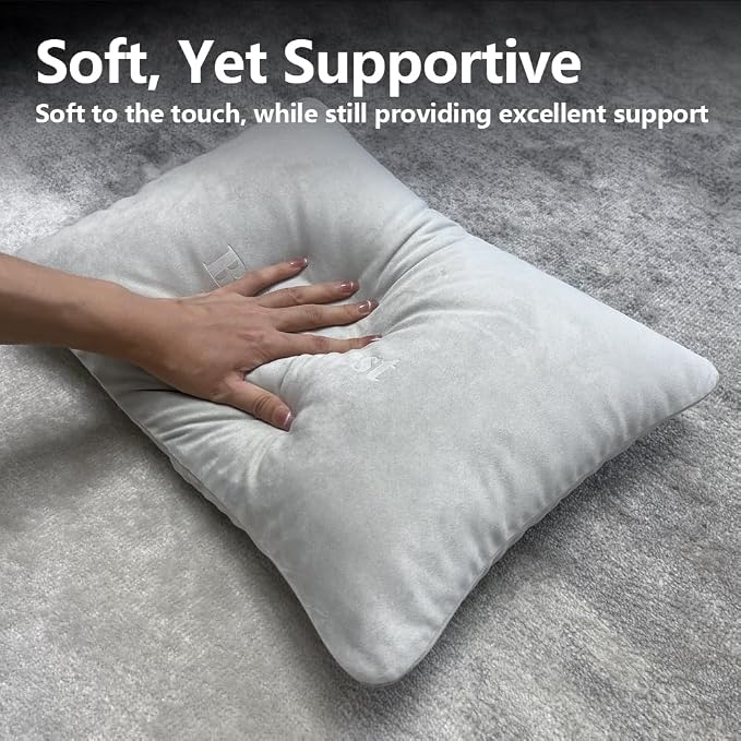 BlissfulNest Lumbar Support Pillow, 1 Pack, Can be Used in Car Seats/Chair/Sofa/Bed to Offer Lower Back Support; Can be Used Between Legs to Relieve Lower Back Pain; Suede Fabric, Extra Soft/Cushion