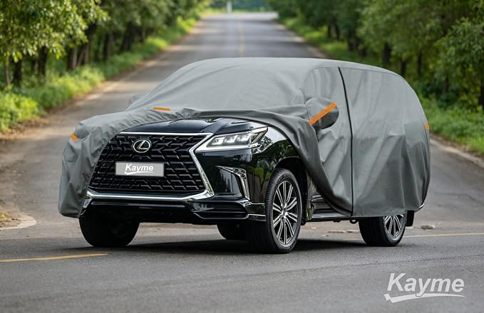 Kayme Heavy Duty SUV Car Cover Custom Fit Lexus LX450 LX470 LX570 LX600 LX700h (1996-2026), Waterproof All Weather for Automobiles, Full Exterior Covers Sun Rain UV Protection.