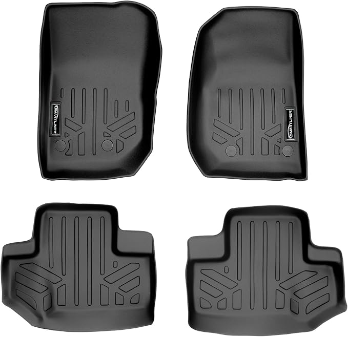 MAXLINER Floor Mats 1st Row Liner Set for 2014-2017 Jeep Wrangler