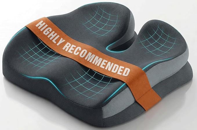 Seat Cushions for Office Chairs Wheelchair Cushion for Long Sitting Back Pain，Memory Foam Seat Car Computer Desk Chair Cushion，Coccyx Cushion for Tailbone Pain Relief Cushion Office Chair Butt Pillow | Suitable for prolonged sitting, relieves tailbone ...