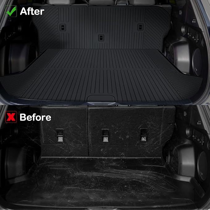 Floor Mats for 2023-2026 Kia Sportage Hybrid Upgrade Trunk Mat with Backrest Mat All Weather TPE Floor Liners Fit for Sportage 2026 Anti-Slip Full Set Car Accessories(Not Fit PHEV)