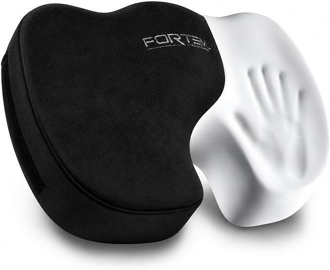 FORTEM Seat Cushion, Office Chair Cushion, Memory Foam Car Seat Cushions, Sciatica Coccyx Tailbone Pain Relief, Chair Cushions for Back Support, Sitting Pad for Gaming, Washable Cover, Non Slip, XL