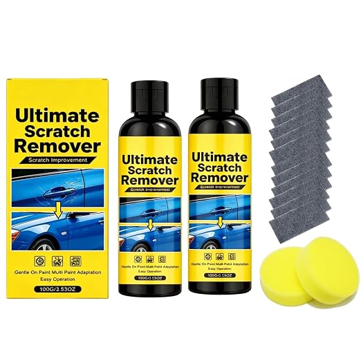 Car Scratch Remover, Quick Fix Removal Paste for Deep Scratches, All Paint Colors Polishing Kit, 100g/3.53oz (2 Set)