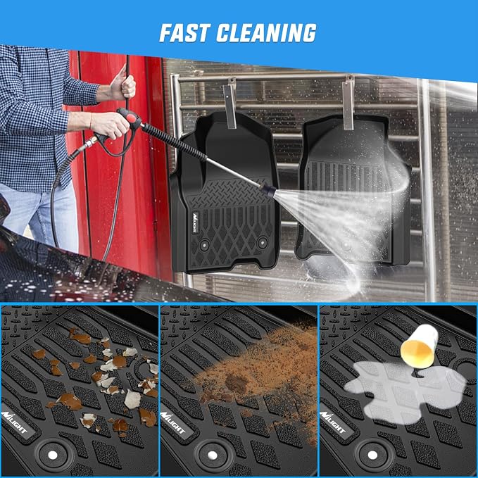 Nilight TPE Floor Mats for Chevy Chevrolet Suburban GMC Yukon XL 7 Seats Bucket Seats 2021 2022 2023 2024 2025 2026 All Weather Custom Fit Heavy Duty Floor Liners