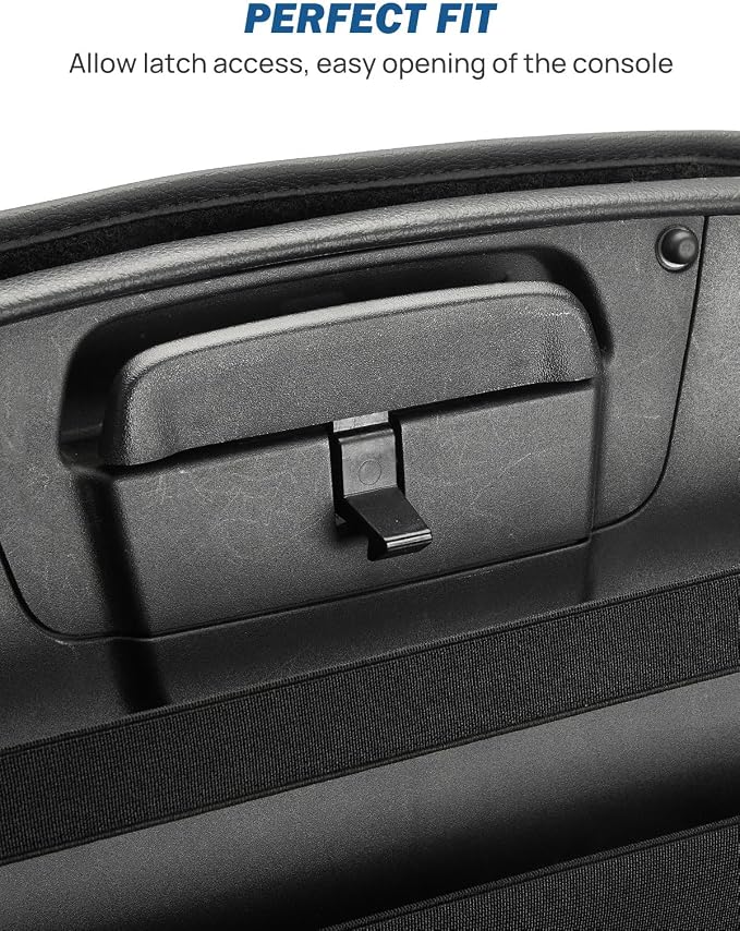 JOYTUTUS Center Console Cover Compatible with 2019-2025 2026 Ram 1500 2500 3500, Leather Arm Rest Armrest Cover for Car, Durable Middle Console Cover Lid, Car Arm Rest Cover Pad Cushion Replacement