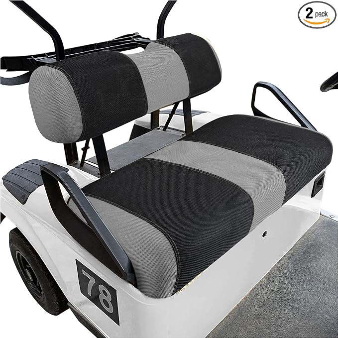 Universal DS Golf Cart Seat Covers Dress UP Older Golf Cart Durable Breathable Material Fit for Club Car DS, Easy to Install, Club CAR DS Front Seat Covers