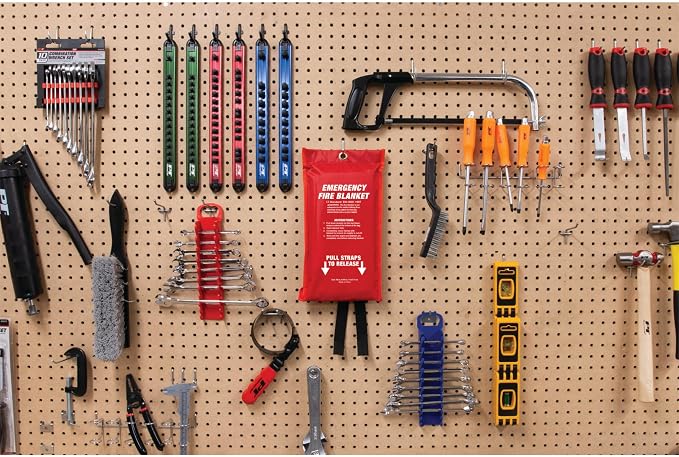Performance Tool W905 Emergency Fire Blanket, for Class A, B and C Fires, for Shops, Homes, Cars and RVs