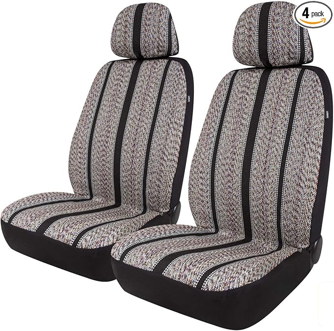 West Coast Auto Baja Blanket Bucket Seat Cover for Car, Truck, Van, SUV - Airbag Compatible (4PCS-Low Back)