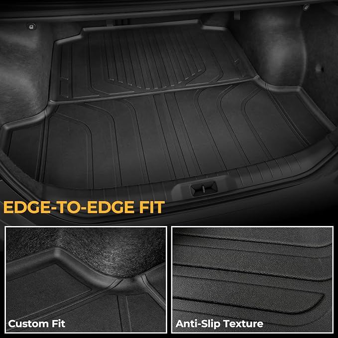 Floor Mats for Nissan Altima 2019-2026, All Weather Floor Mats Cargo Liner and Door Sill Protectors Accessories, Full Coverage Set