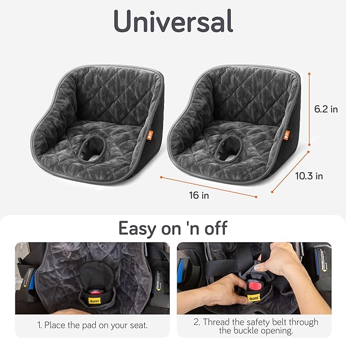 Baby Uma Potty Training Car Seat Protector – Leakproof Waterproof Car Seat Liner & Piddle Pads for Toddlers, Universal Non-Slip Car Seat Pee Protector (2 Pack)