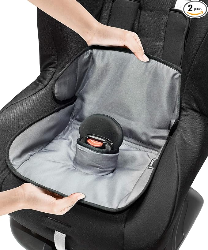Lynmark® Potty Training Car Seat Protector Cover - Waterproof Soft Piddle Pads for Toddlers and Baby Carseat - Travel-Friendly Universal Washable Liner Mat for Spills, Nappy Leaks, Accidents - Grey