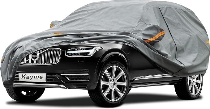Kayme Heavy Duty SUV Car Cover Custom Fit Volvo XC90 (2015-2025) Waterproof All Weather for Automobiles, Full Exterior Covers Sun Rain UV Protection.（Deliver About 3-10 Days）
