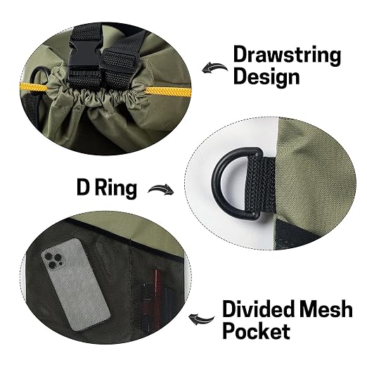 GNEGNI 2PCS Hanging Car Garbage Can - Waterproof Leakproof Trash Bag | Car Trash Can with Durable Leakproof Lining, Keeps Vehicle Clean and Neat