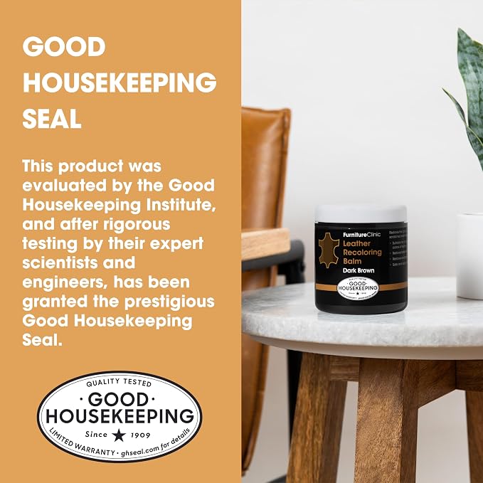 Furniture Clinic The Original Leather Recoloring Balm | White Leather Dye | Repair Scratched, Faded, & Worn Leather | Restore Your Leather Couches, Sofas, Car Seats, and Furniture | 250 ml / 8.5 fl oz