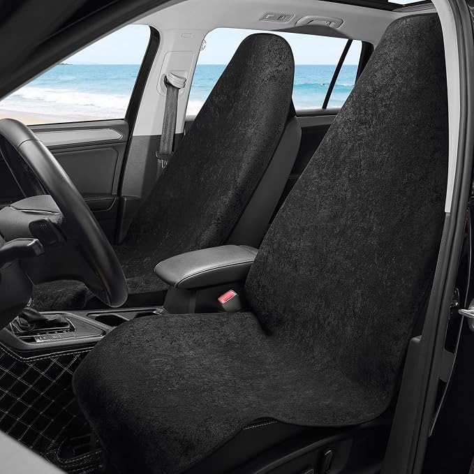 Waterproof Car Seat Cover Universial Fits Car Sweat Towel for Trucks SUV Car Seat Protector Black