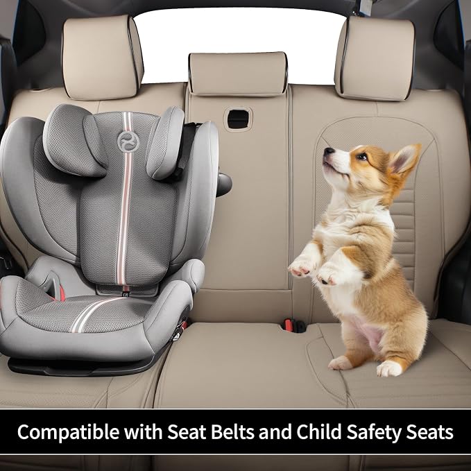 EKR Car Seat Covers for Honda CRV 2012-2014 (NO LX) Leatherette Full Set | Custom Fit for Honda CRV 2012 2013 2014 (Not for LX) Factory-Style Interior Upgrade,Faux Leather(Beige)