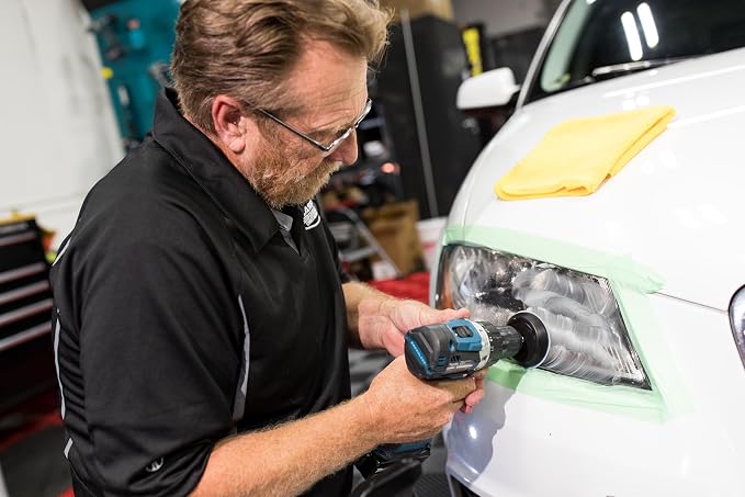 Mothers NuLens Headlight Renewal Kit (07251) | Quickly Restores & Maintains Clarity on All Headlight Types, PowerPlastic 4Lights Polish, Oxidation-Inhibiting Polymers