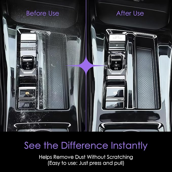 Car Cleaning Gel Putty | Reusable Dust Cleaning Slime for Air Vents, Dashboard, Cup Holders, Keyboard & AC Vent Cleaner | Non-Sticky No Residue Gel (Lavender Fresh Scent)
